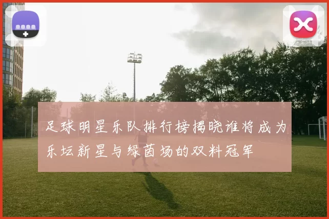 足球明星乐队排行榜揭晓谁将成为乐坛新星与绿茵场的双料冠军